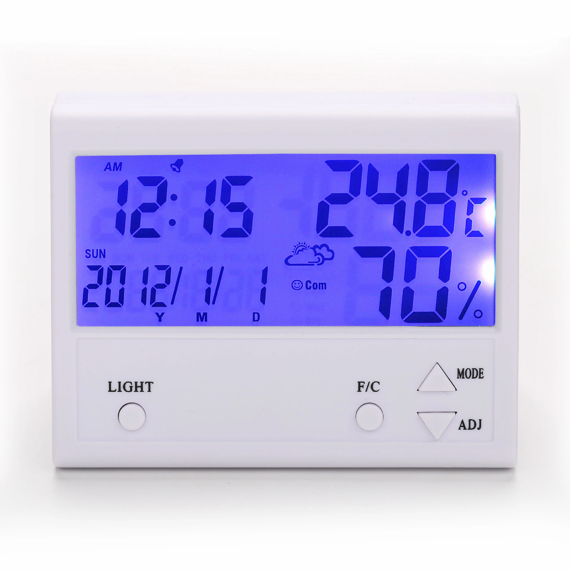 Khcl032 Led Blue Backlight Indoor Room Digital Barometer Thermometer