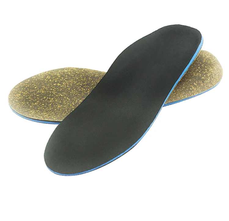 Natural Cork High Arch Support Orthotics Insole Cork Shoe Insoles For