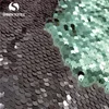 Two Tone 5mm Reversible Flip Sequin Color Mesh Dress Embroidery Fabric