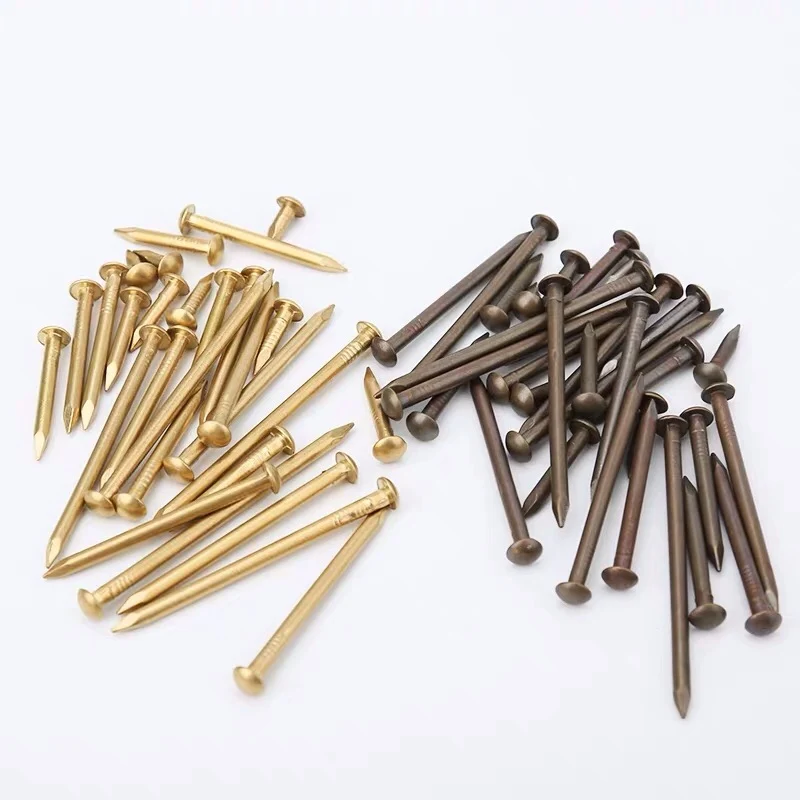 1.5mm*20mm Round Head Brass Nails Wood Furniture Decorative Nails Brass