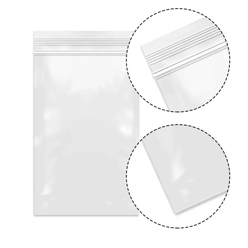 Food Grade Zip Lock Bag Biodegradable Clear Transparent Plastic Bags
