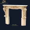 high quality fireproof waterproof pu foam decorative antique color fireplace mantel for interil home