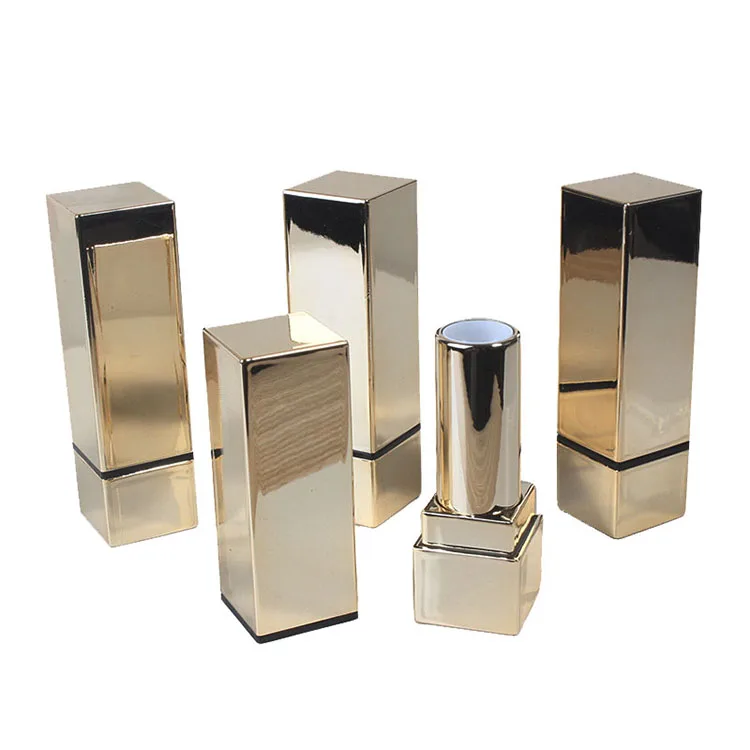 shiny gold lipstick containers
