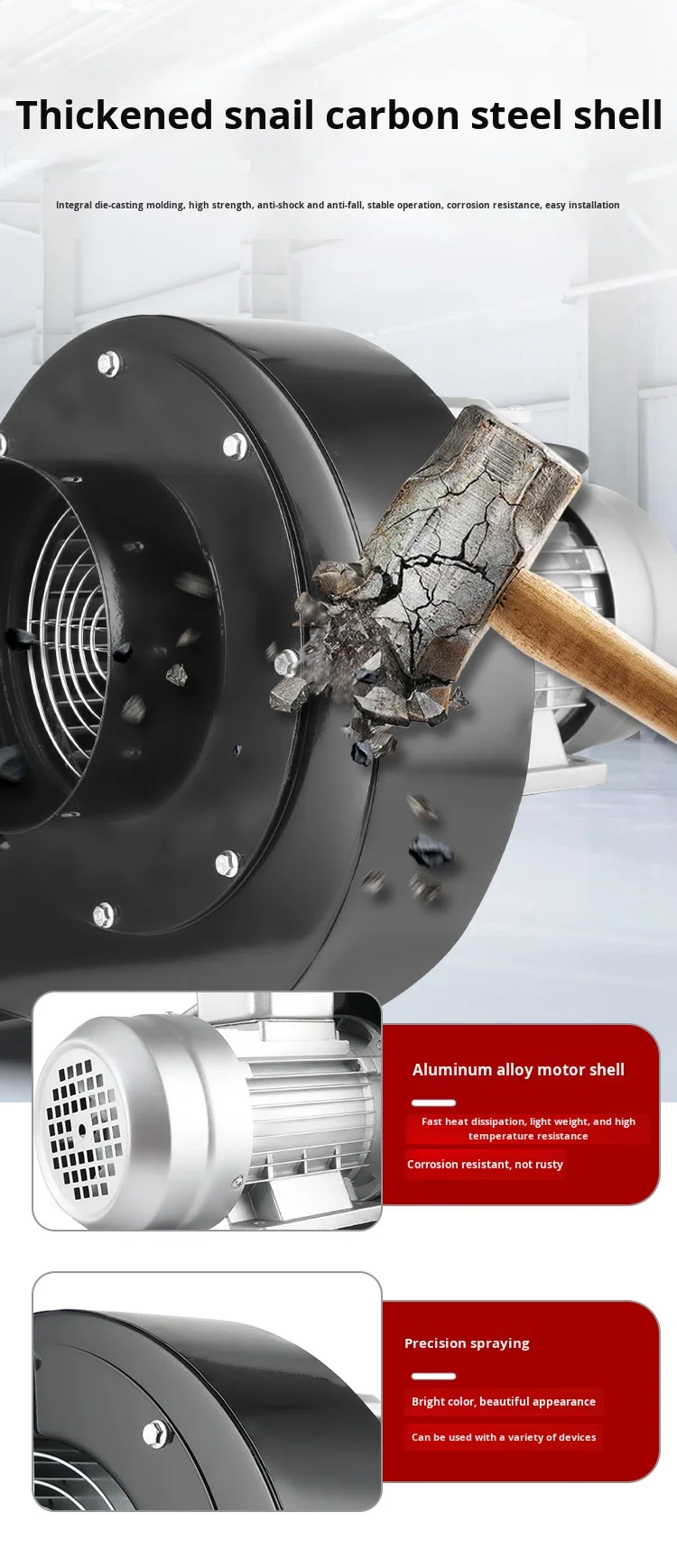 Centrifugal Fan, 220V, Galvanized Steel - detail 14