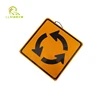 Road safe flashing Warning sign high reflective Solar LED traffic sign