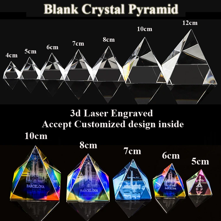 crystal laser pyramids details