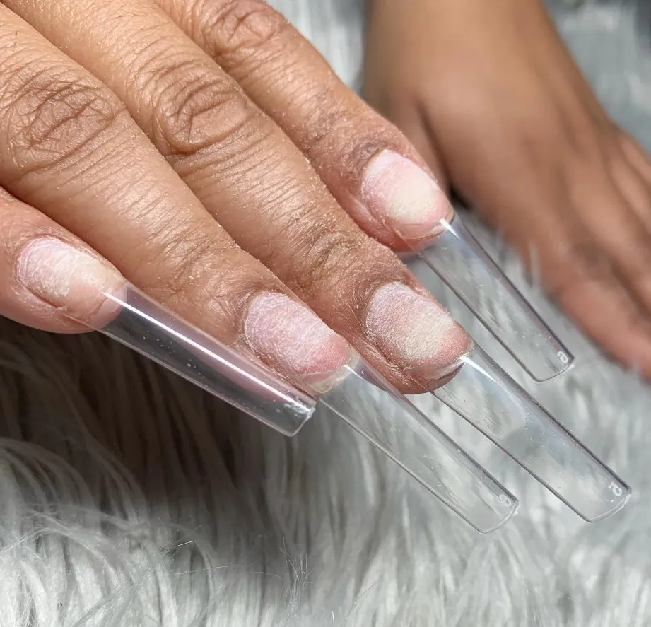 High Quality Seamless Extra Long Xxxl Oem Nail Tips Square 500 Pcs For