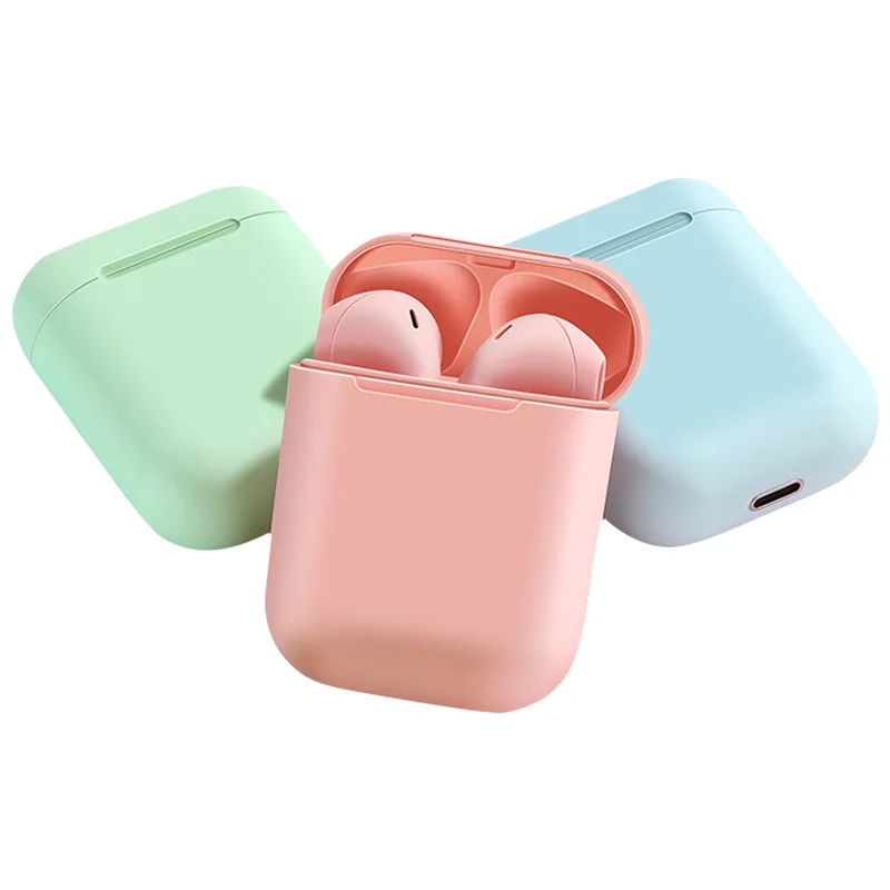 

2021 Fast Delivery I12 Macaron Ear Buds Tws Earphone BT Inpods Fundas Para Ear Pods