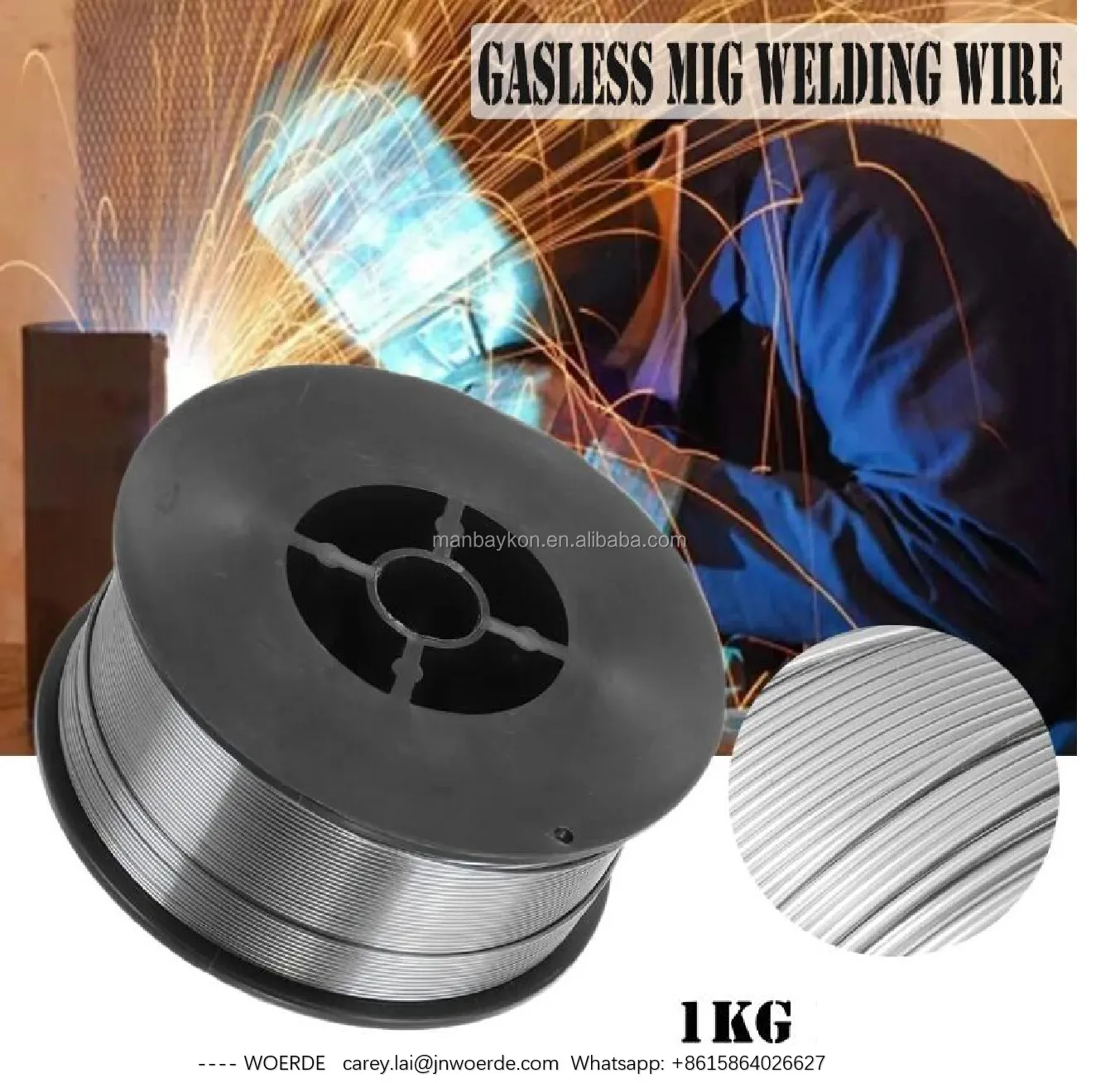 E71t11 / E71tgs Gasless Mig Welding Wire,Flux Cored Wire Package With Vacuum 2lb 1kg,0.8 0.9 1