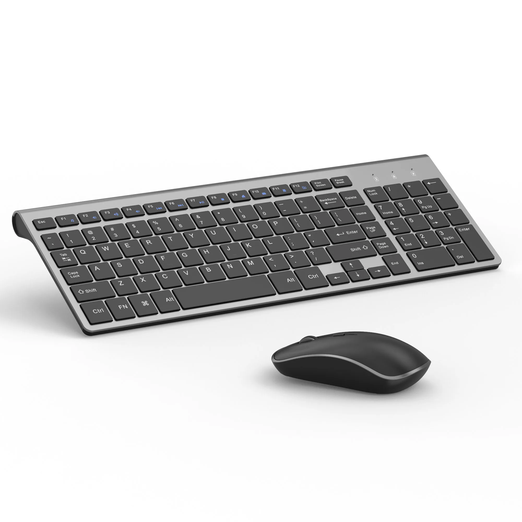 
New Product Ideas 2021Full-Sized and Ergonomic Wireless Keyboard and Mouse for Windows Computer Laptop Desktop -Black/Grey 