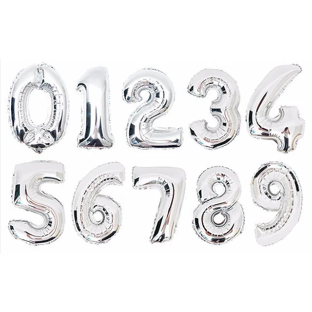 32 Inch Big Foil Birthday Balloons Air Helium Number Balloon Figures Happy 