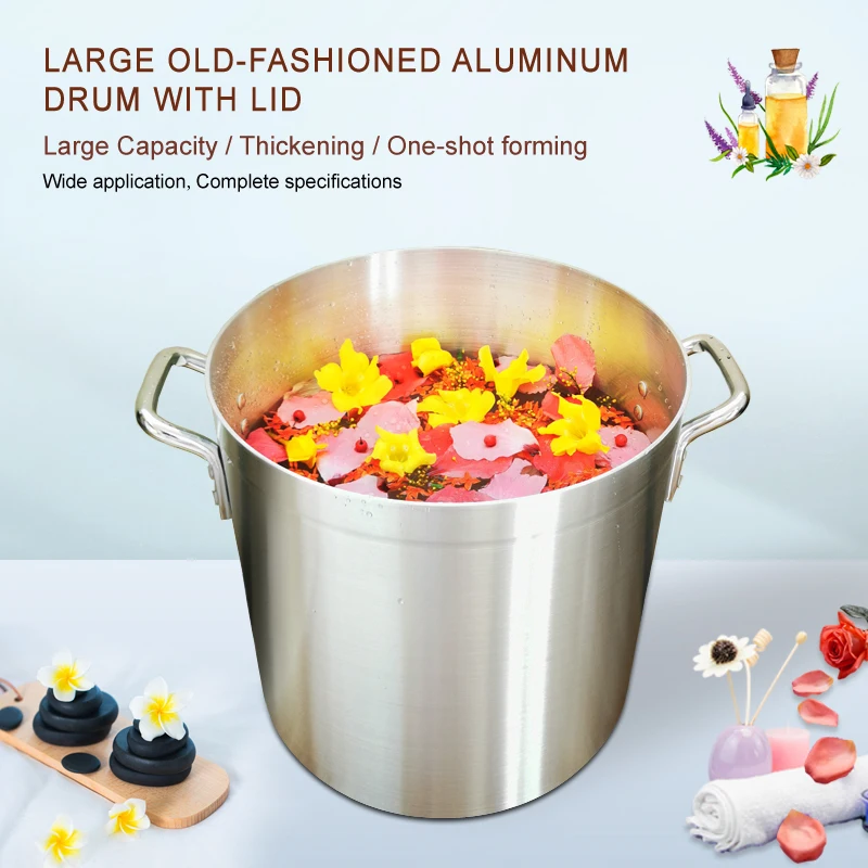 Factory Resale Cooking Pots Aluminum 3mm Thickness Heavy Duty Soup