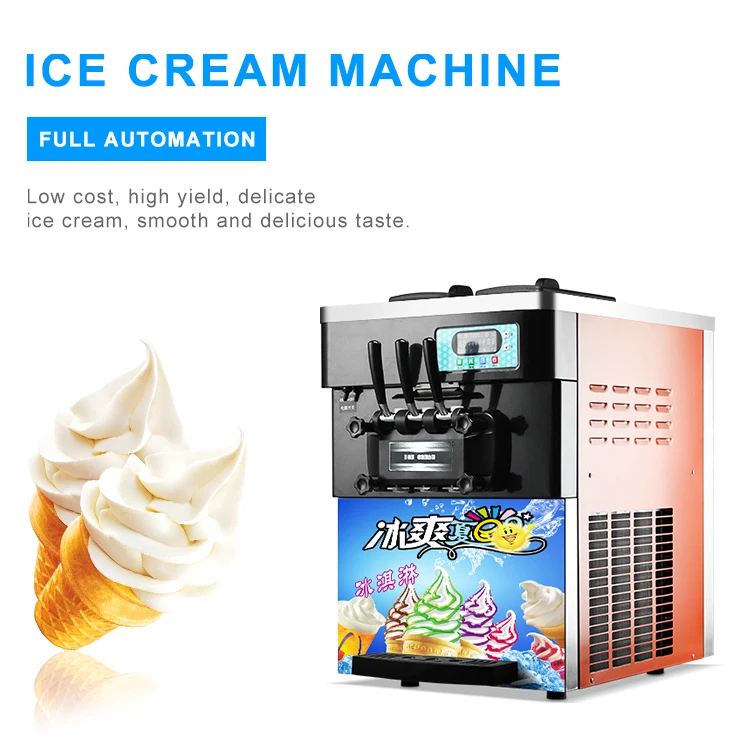 Xuzhong High Quailty Tabletop Ice Cream Machine Commercial Icecream Making Machine 3 Flavour Soft Serve Ice Cream Making Machine Buy Ice Cream Making Machine Table Top Ice Cream Machine With Ce Ice