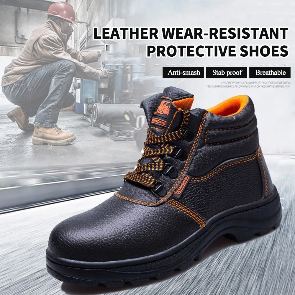 High Quality Cheap Price Men Work Safety Shoes Boots With Steel Toe And ...