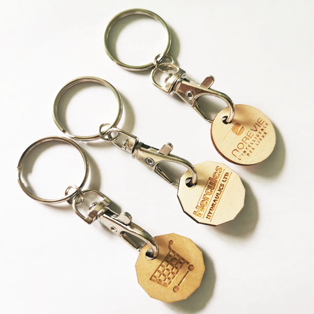 定制竹钥匙扣激光切割钥匙链胶合板钥匙圈