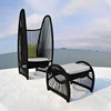 2014 leisure outdoor garden rattan butterfly chair set
