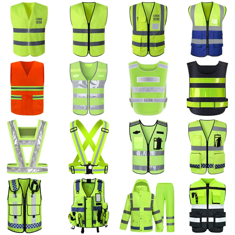 Custom reflective cotton coat Hi-Vis reflective safety jacket outdoor construction warm polar fleece