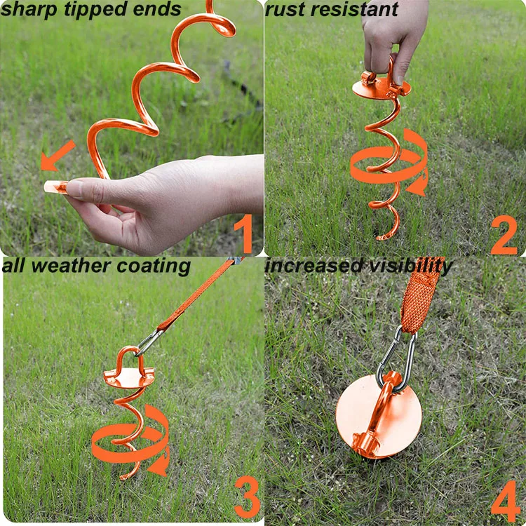 Tiedowns Tethering The Dog Heavy Duty Trampoline Grounds Anchors