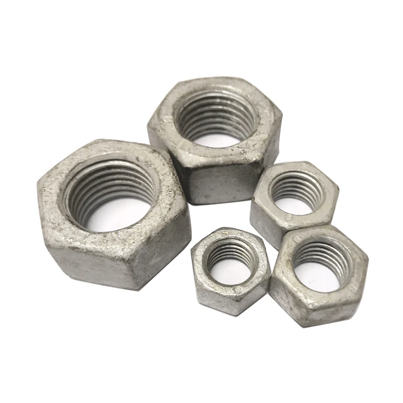 
1/4-20 ASME/ANSI B18.2.2 hot dip galvanized hex nut 
