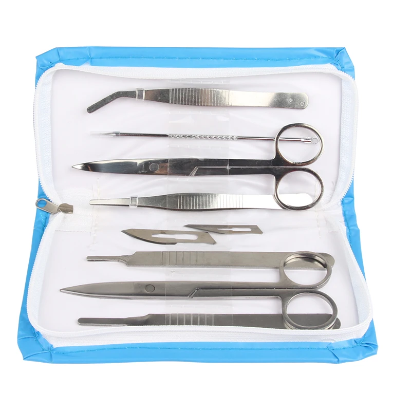 
New Arrival Teaching Aids Stainless Steel 7-piece Biological Dissector Set 