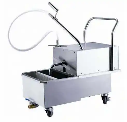 Electric Oil Shortening Filter Cart/cooking Oil Filter For Fryer - Buy ...