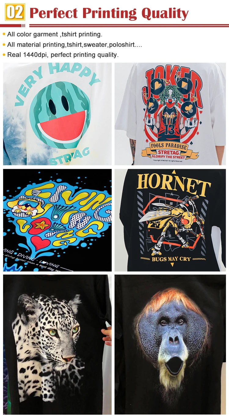 Funsun A3 Flatbed Printer Dtg Printer For Dark Light Tshirt Clothes