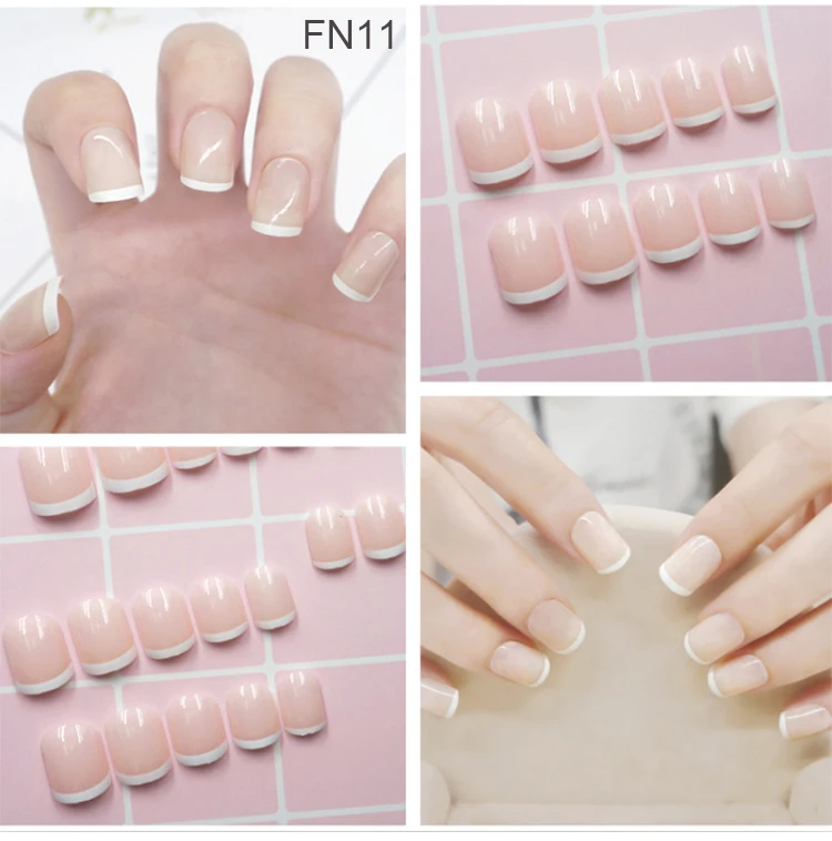 French Style Artificial Press On Nail Tips - Buy Press On Nail Tips