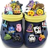 Designs available promotional rubber shoes decoration charms pvc charm for croc kids