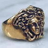 Vintage effect Medusa head ring both for men and women stainless steel rings titanium finger ring jewelry accessories