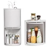 Bedroom and bathroom storage shelf Easy Attachable Magic Corner Shower Shelf kitchen dustproof storage