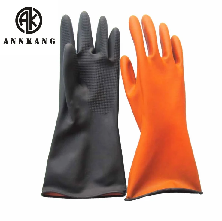 Black Long Latex Gloves Guantes Protective Gloves Buy Industrial