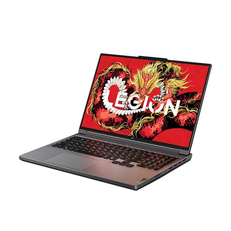 Comparison image showing side-by-side thickness and weight of Lenovo Legion Y9000P and IdeaPad Slim 5