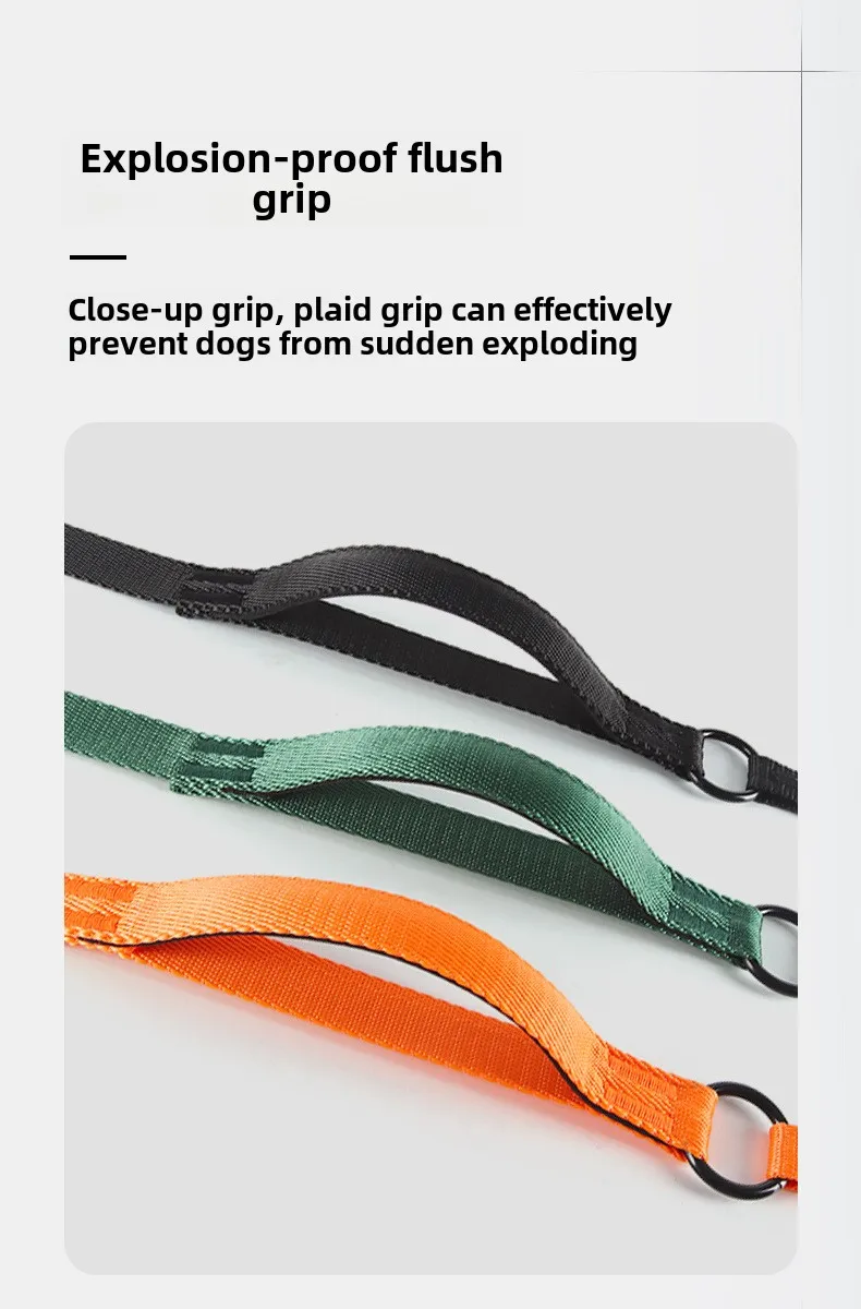 All-In-One Luxury Anti-Breakaway Padded Nylon Pet Traction Rope Solid Resistant Pull-Resistant Explosion-Proof Dog Leash