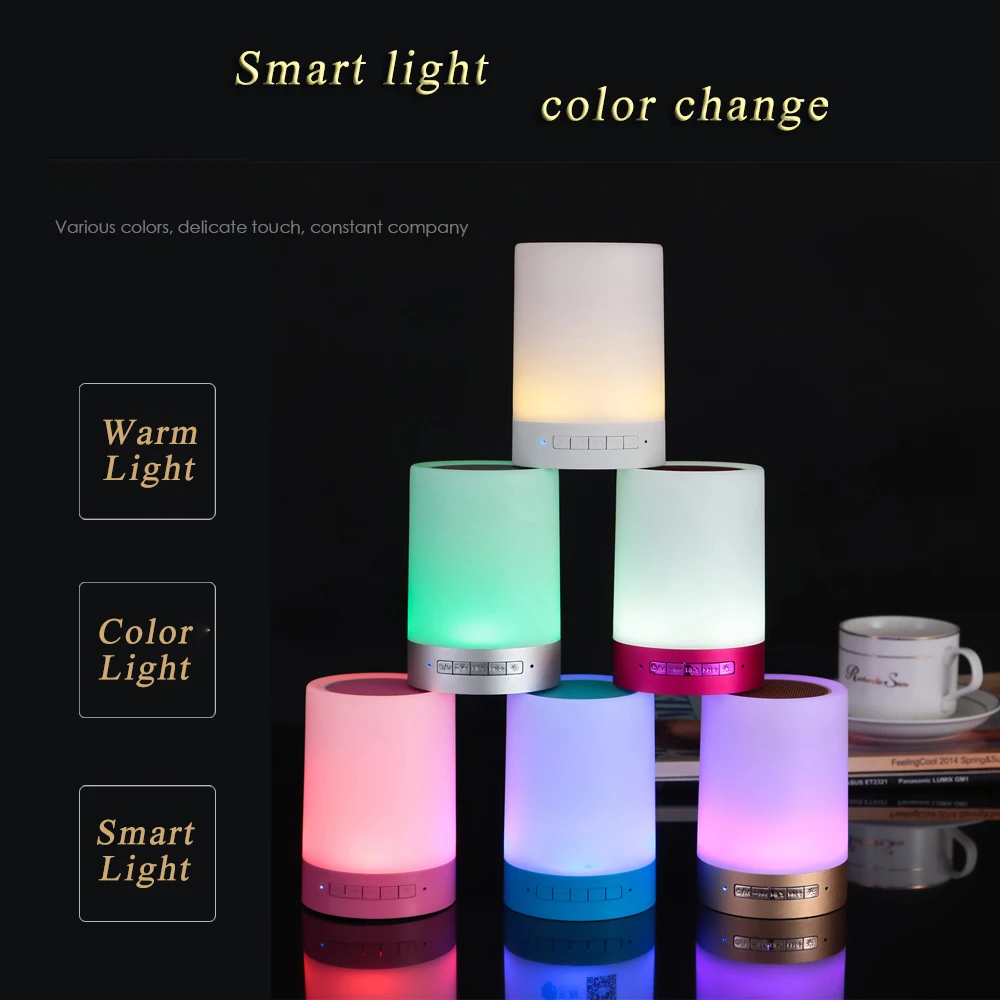China Factory Direct Portable Smart Down Music Speaker With Light Led - ANKUX.COM