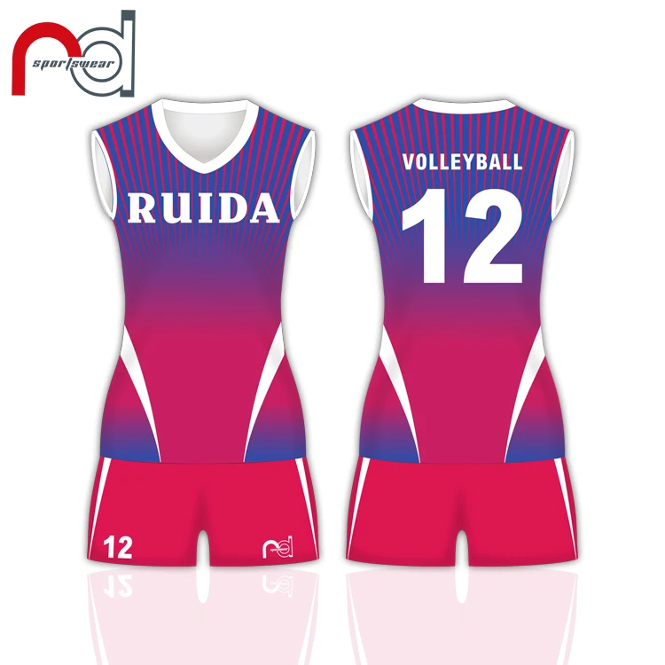 High Quality Custom Design Women Volleyball Jersey Sublimated Pro ...