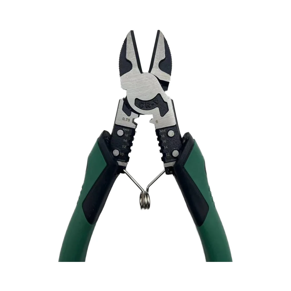 Multifunctional DIY Industrial Steel Pliers Side Cutter Alicate Decapador Manual Plastic Grip Multitools Metric Measurement manufacture