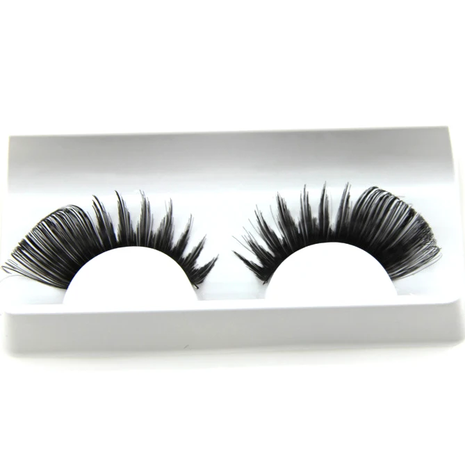 Hot selling color stage false eyelash custom exaggerated holiday party eyelashes