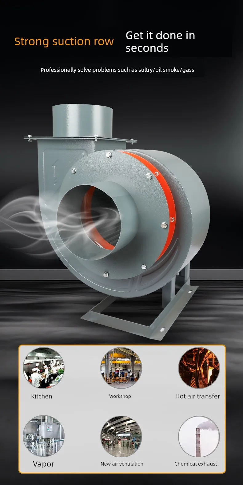 High-power Commercial Centrifugal Fan, 380V, Corded Electric - detail 10