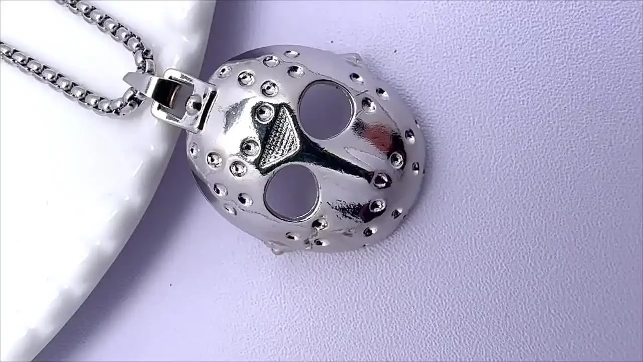 Black Friday Jason Mask Pendant - Versatile Titanium Steel Necklace