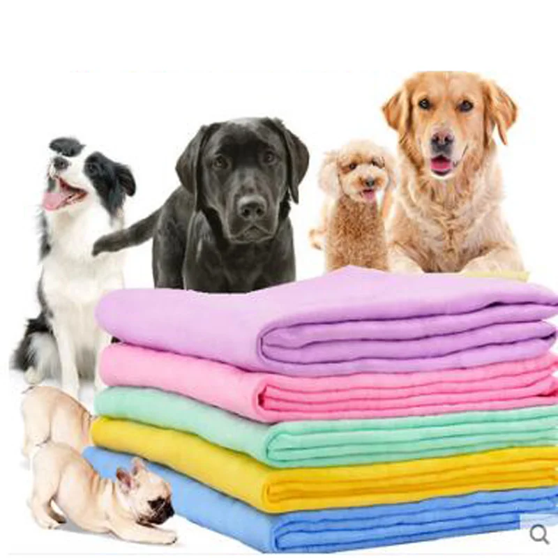 Microfiber Pet Bath Towel Ultra Soft Microfiber Chenille Dog Dry Towel