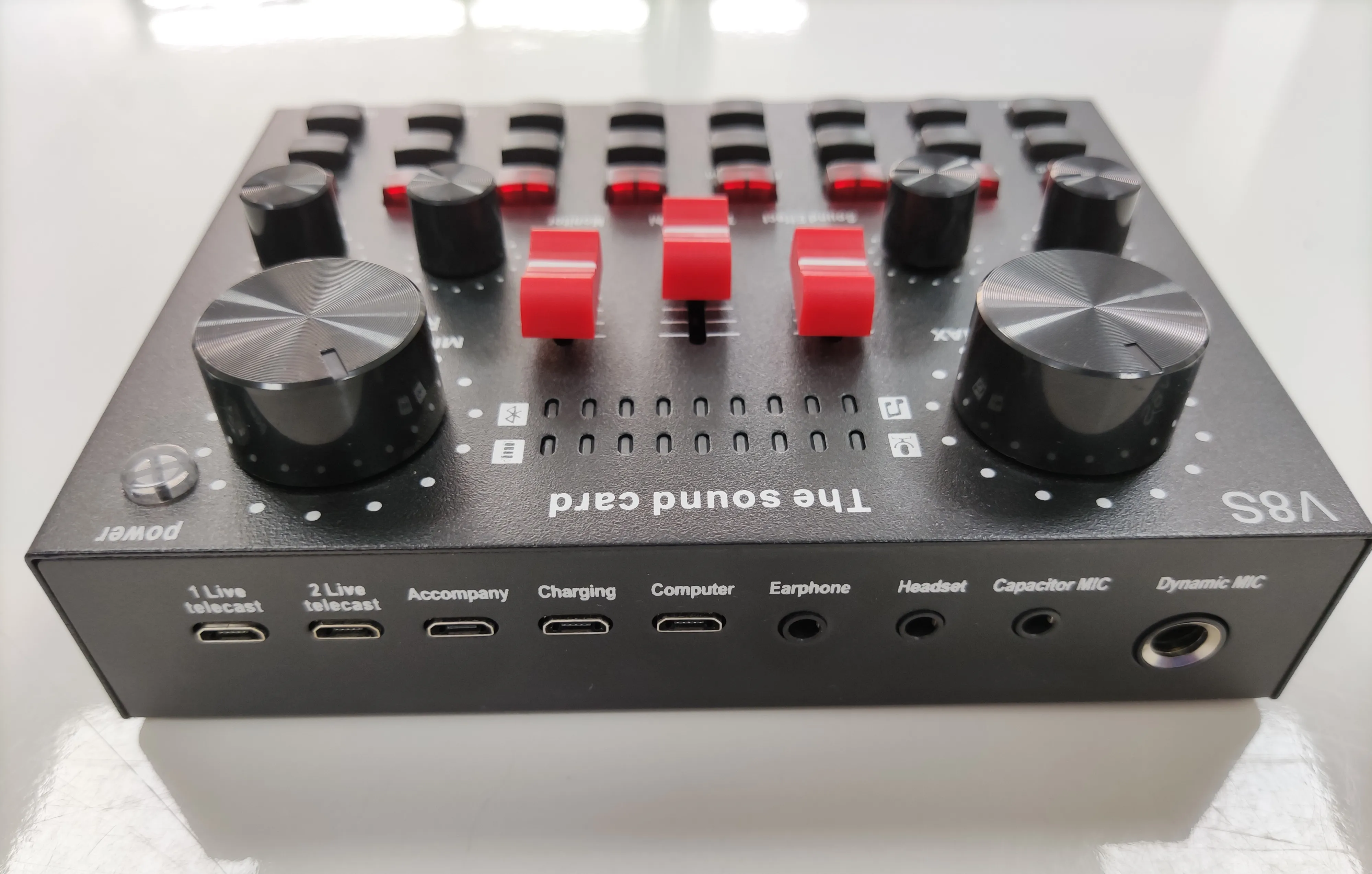 High Quality Sound Card V8s Home Recording Studio Equipment For Ktv