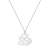 New arrival double S style hyperbole fashion silver gold tone women jewelry stainless steel s alphabet pendant design
