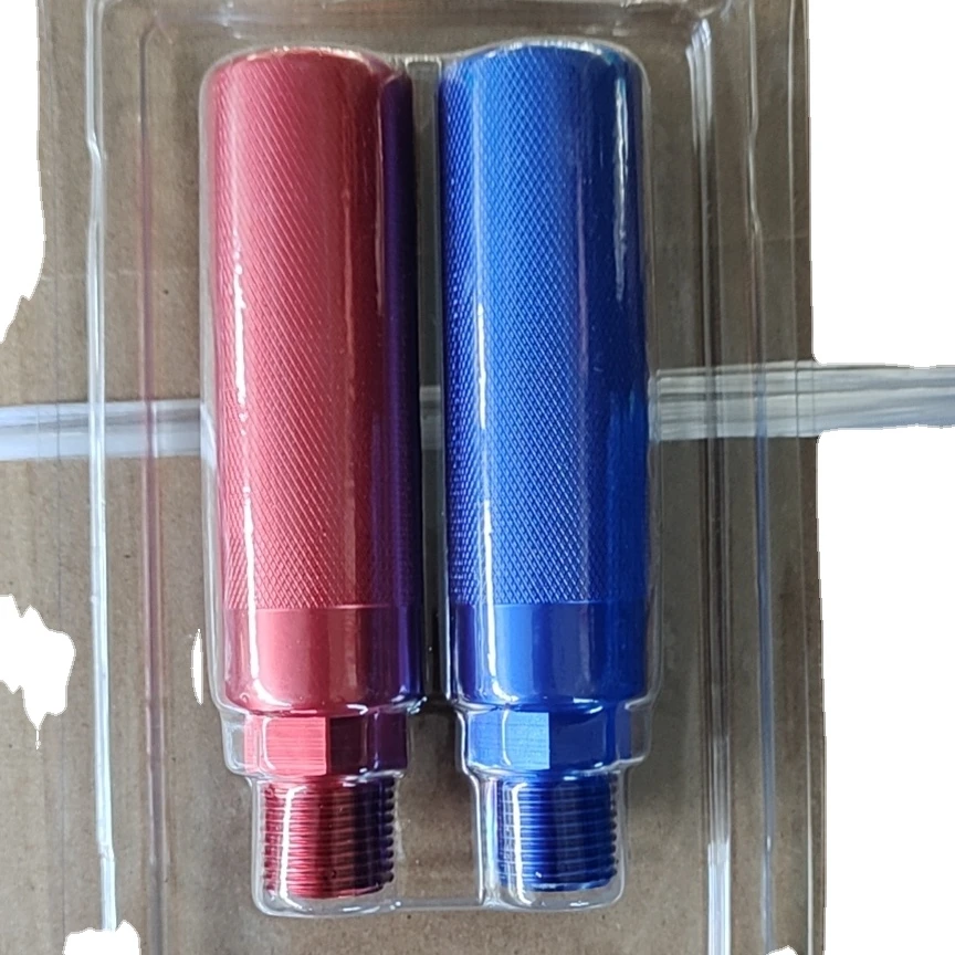 Anodized Aluminum Gladhand Grips Glad Hand Extension Handle Set Red