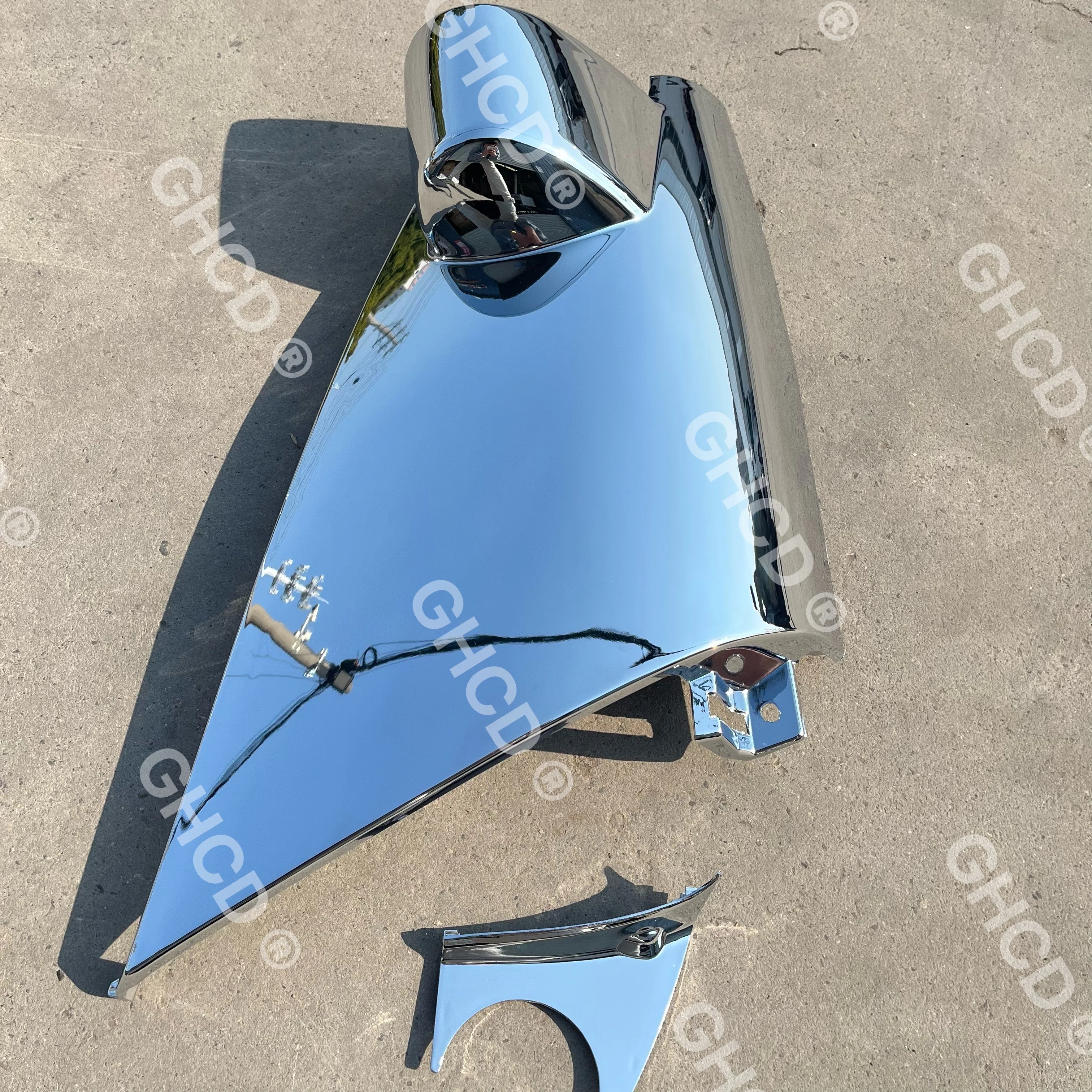 GHCD Hot Product/High Quality Chrome-plated Corner Panel for Japanese Truck ISUZU NQR/NKR/600P/ELF 2008-ON manufacture