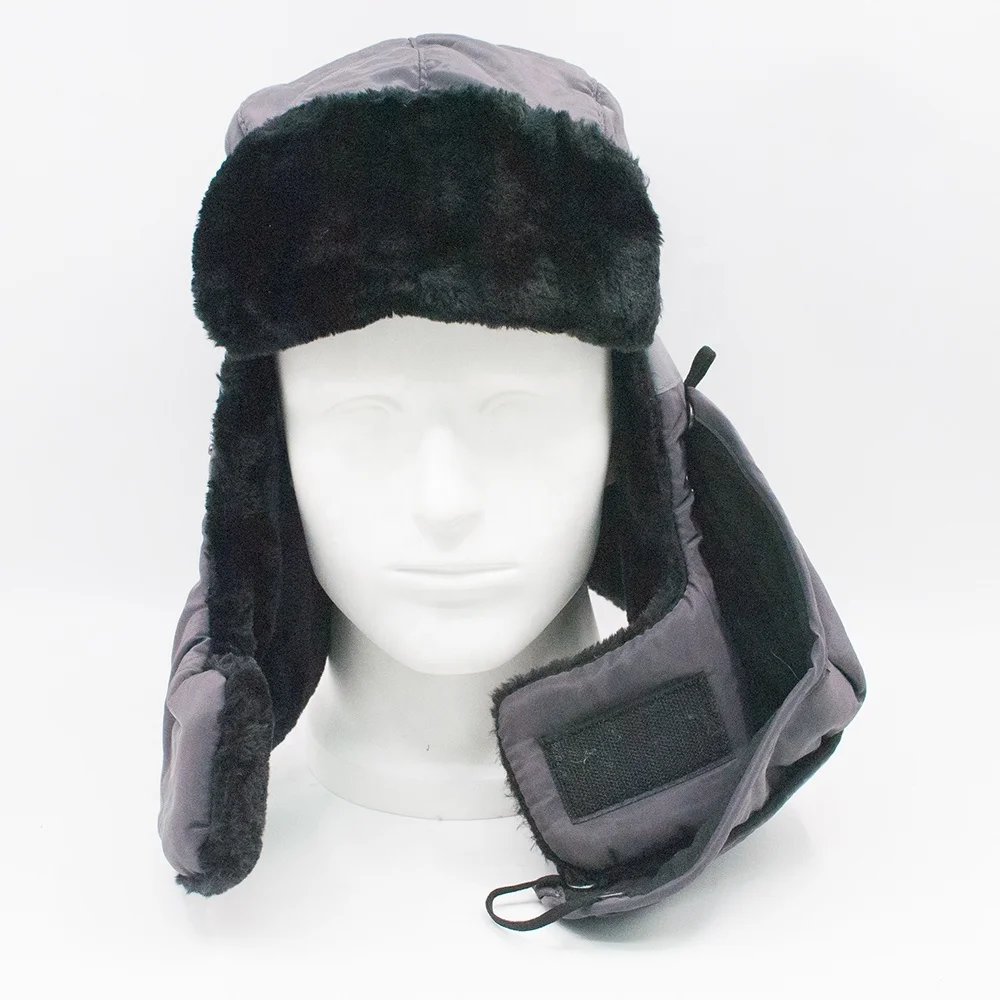 Logobeing Unisex Sombrero de Invierno Orejeras Felpas Pelo Sombrero Ruso de Esqu/í Orejeras de Felpa Acolchado C/álido Gorra Plana Aire Libre