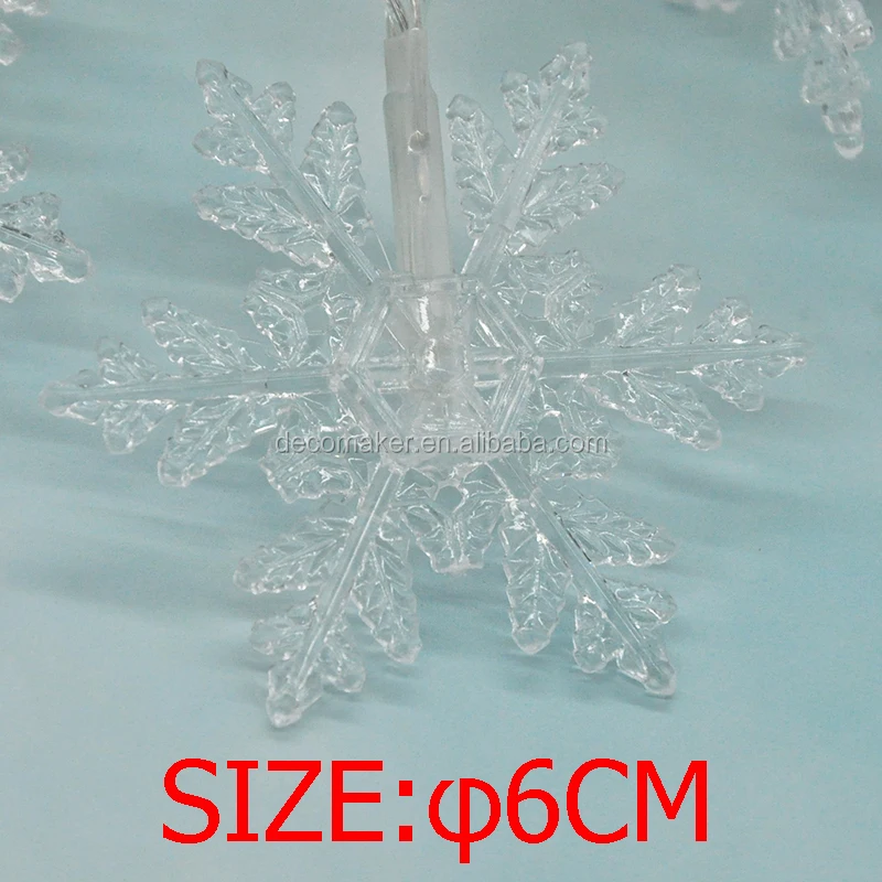 HOT christmas LED Indoor Outdoor Snowflake Decoration 2AA Battery String Fairy Lights for room party shop and Window