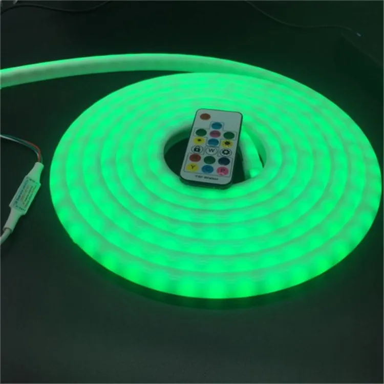 Green Led strip manufacturer cuttable 110V 220V 60LEDs/Meter brightest flex neon 5050 rgb 5050 led neon flex