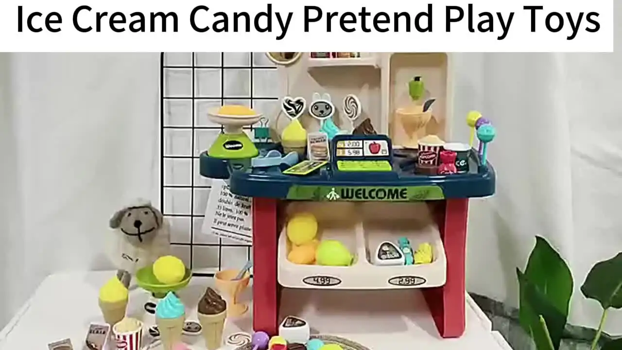 Children's Mini Cashier Supermarket Ice Cream Candy Toys