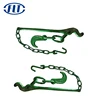 11mm China supply cargo tie down lashing binding chain with bent hook