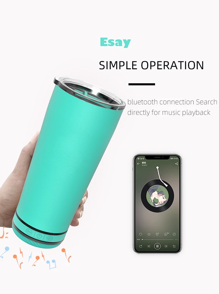 Wholesale Wireless Outdoor Portable Blue Tooth Speaker With Safety Cup - ANKUX.COM